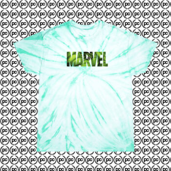 Marvel Logo Hulk Avengers Cyclone Tie Dye T Shirt Mint