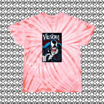 Marvel Spooky Venom Cyclone Tie Dye T Shirt Coral