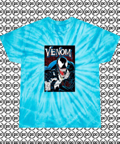 Marvel Spooky Venom Cyclone Tie Dye T Shirt Turquoise