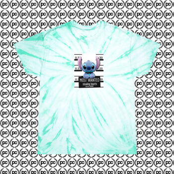 Most Wanted Stealing Hearts Stitch Cyclone Tie Dye T Shirt Mint