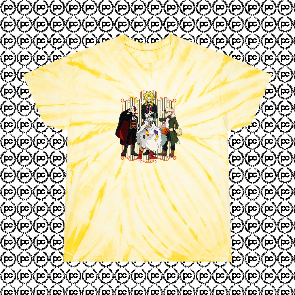 my hero academia tie dye shirt