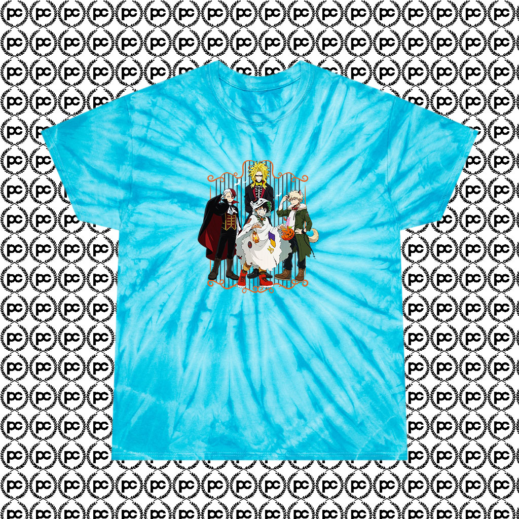 my hero academia tie dye shirt