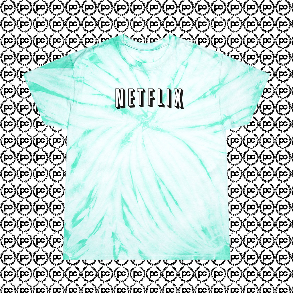 Netflix Cyclone Tie Dye T Shirt Mint