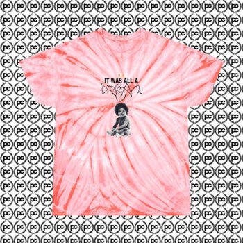 Notorious BIG It Was All a Dream Cyclone Tie Dye T Shirt Coral
