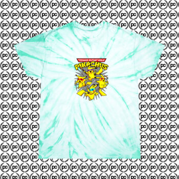 PIKACHU NINJA TURTLE Kids T Shirts Cyclone Tie Dye T Shirt Mint