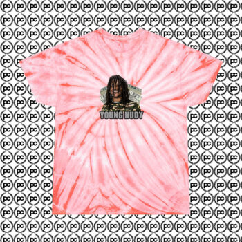 Rapper Young Nudy Dollar Cyclone Tie Dye T Shirt Coral