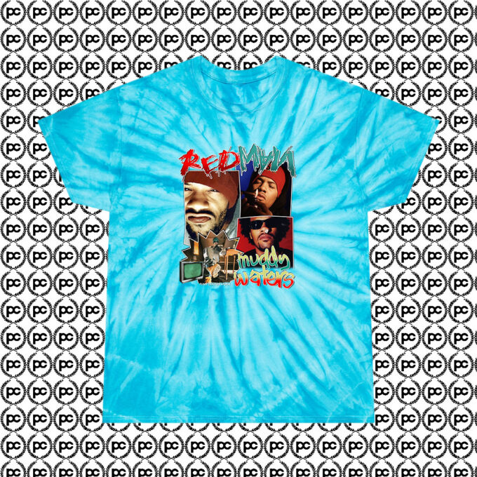 Redman Rapper Muddy Waters Cyclone Tie Dye T Shirt Turquoise