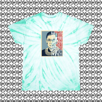 Ruth Bader Ginsburg Notorious RBG Cyclone Tie Dye T Shirt Mint