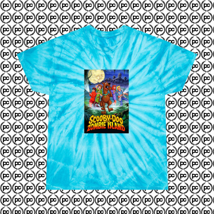 Scooby Doo on Zombie Island Cyclone Tie Dye T Shirt Turquoise