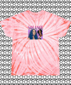 Solange Rapper Cyclone Tie Dye T Shirt Coral
