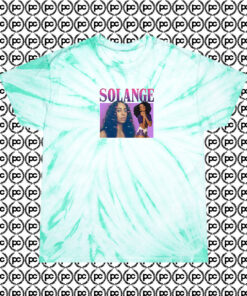Solange Rapper Cyclone Tie Dye T Shirt Mint