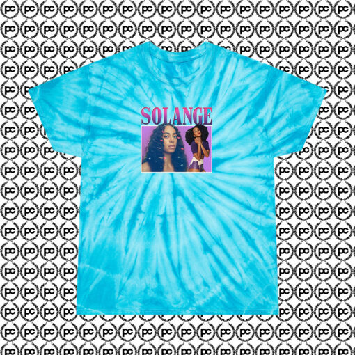 Solange Rapper Cyclone Tie Dye T Shirt Turquoise