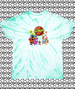 Space Jam Jump Ball Cyclone Tie Dye T Shirt Mint