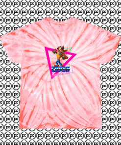 Special of Crash Bandicoot Playstation Gaming Cyclone Tie Dye T Shirt Coral