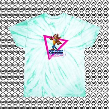 Special of Crash Bandicoot Playstation Gaming Cyclone Tie Dye T Shirt Mint