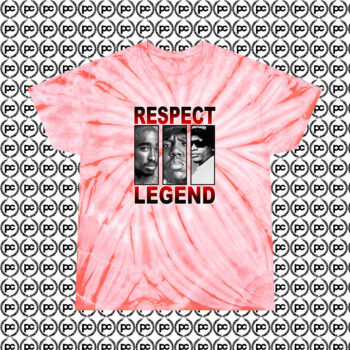 Swag Point Hip Hop Respect Legend Cyclone Tie Dye T Shirt Coral