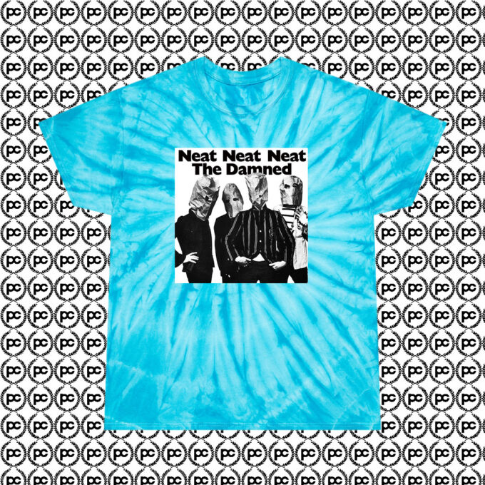 The Damned Neat Neat Neat Classic Cyclone Tie Dye T Shirt Turquoise