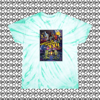 The Simpsons Treehouse of Horror Cyclone Tie Dye T Shirt Mint