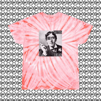 The Smiths Is Dead Oscar Wilde Cyclone Tie Dye T Shirt Coral