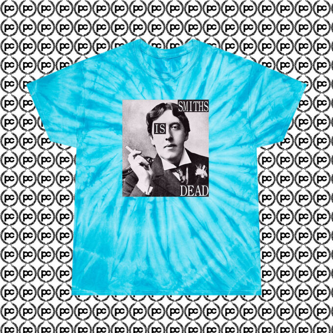 The Smiths Is Dead Oscar Wilde Cyclone Tie Dye T Shirt Turquoise