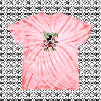 The Weremouse Disney Mickey Mouse Halloween Cyclone Tie Dye T Shirt Coral