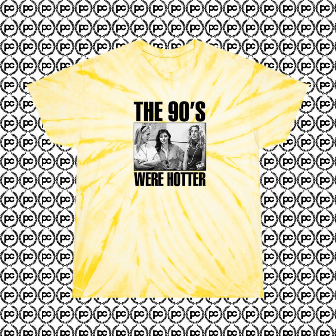 Torrid Beverly Hills 90210 The 90s Were Hotter Cyclone Tie Dye T Shirt Pale Yellow