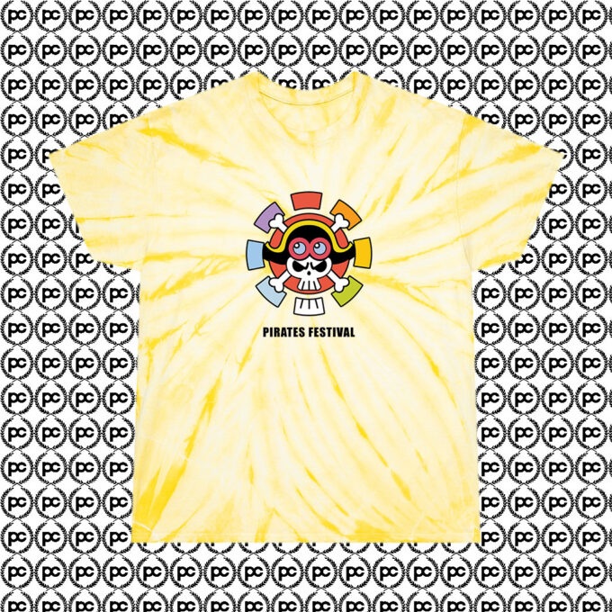 Uniqlo One Piece Stampede 2019 Cyclone Tie Dye T Shirt Pale Yellow
