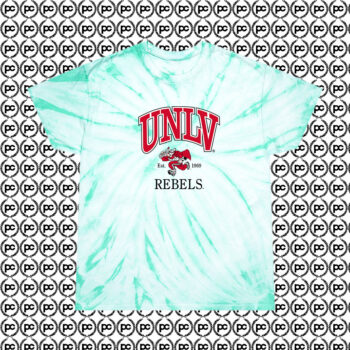 Unlv Running Rebels Sports College Cyclone Tie Dye T Shirt Mint