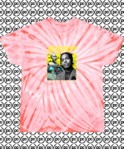 Vintage Hip Hop Asap Rocky Urban Cyclone Tie Dye T Shirt Coral