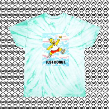 Vintage Homer Simpson Just Donut Cyclone Tie Dye T Shirt Mint