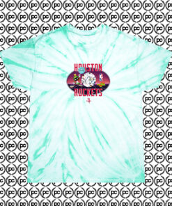 Vintage Huston Rockets X Space Jam Cyclone Tie Dye T Shirt Mint