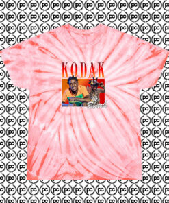 Vintage Kodak Black Fashionable Cyclone Tie Dye T Shirt Coral
