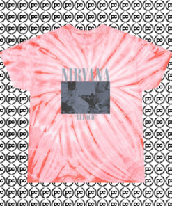 Vintage Rare Nirvana Bleach Kurt Cobain Cyclone Tie Dye T Shirt Coral