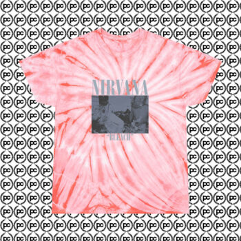 Vintage Rare Nirvana Bleach Kurt Cobain Cyclone Tie Dye T Shirt Coral