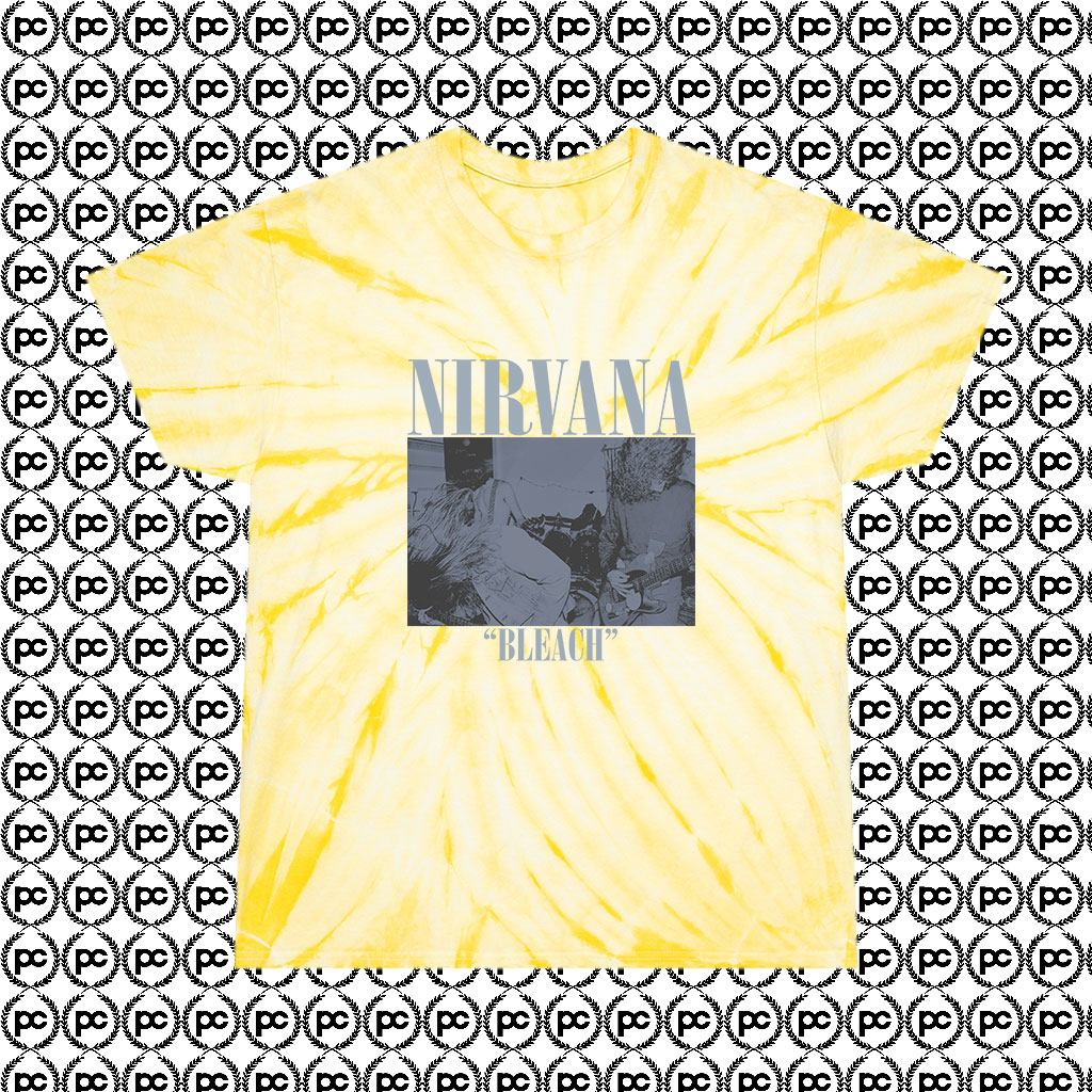 Vintage Rare Nirvana Bleach Kurt Cobain Cyclone Tie-Dye T-Shirt -  Peanutsclothes.Com