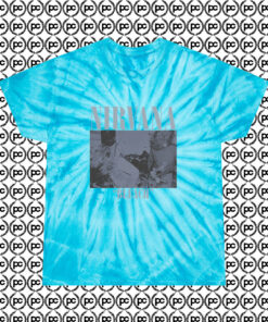 Vintage Rare Nirvana Bleach Kurt Cobain Cyclone Tie Dye T Shirt Turquoise