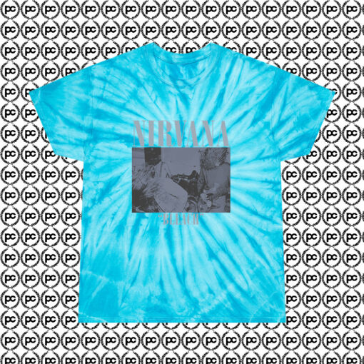 Vintage Rare Nirvana Bleach Kurt Cobain Cyclone Tie Dye T Shirt Turquoise