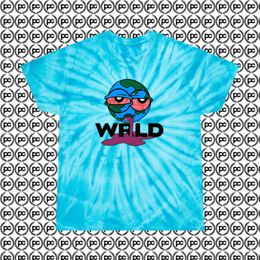 Vintage Sick Juice Wrld Cyclone Tie Dye T Shirt Turquoise