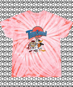 Vintage Tune Squad Goals Cyclone Tie Dye T Shirt Coral