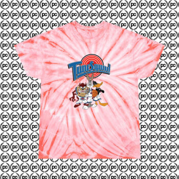 Vintage Tune Squad Goals Cyclone Tie Dye T Shirt Coral