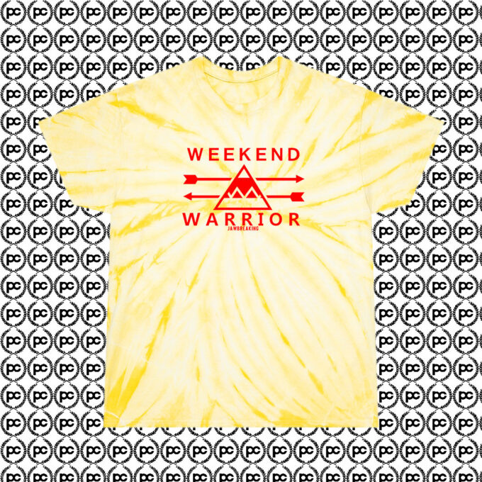 Weekend Warrior Jawbreaking Cyclone Tie Dye T Shirt Pale Yellow
