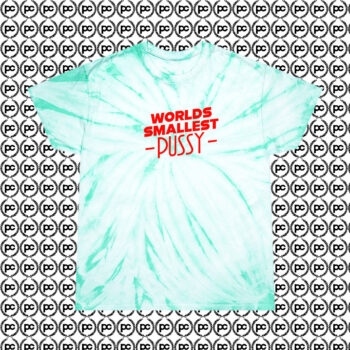 Worlds Smallest Pussy Red Cyclone Tie Dye T Shirt Mint