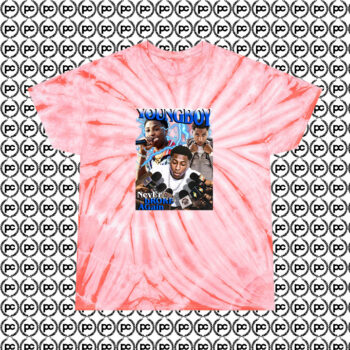 Youngboy Never Broke Again Cyclone Tie Dye T Shirt Coral