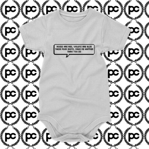 5sos Lyric Rose Are Red Quote Baby Onesie