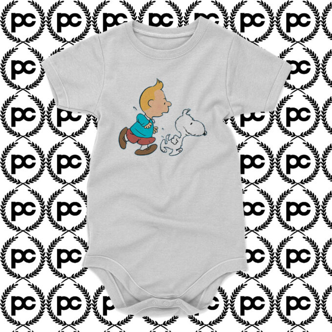 Adventure Nuts Tintin Baby Onesie