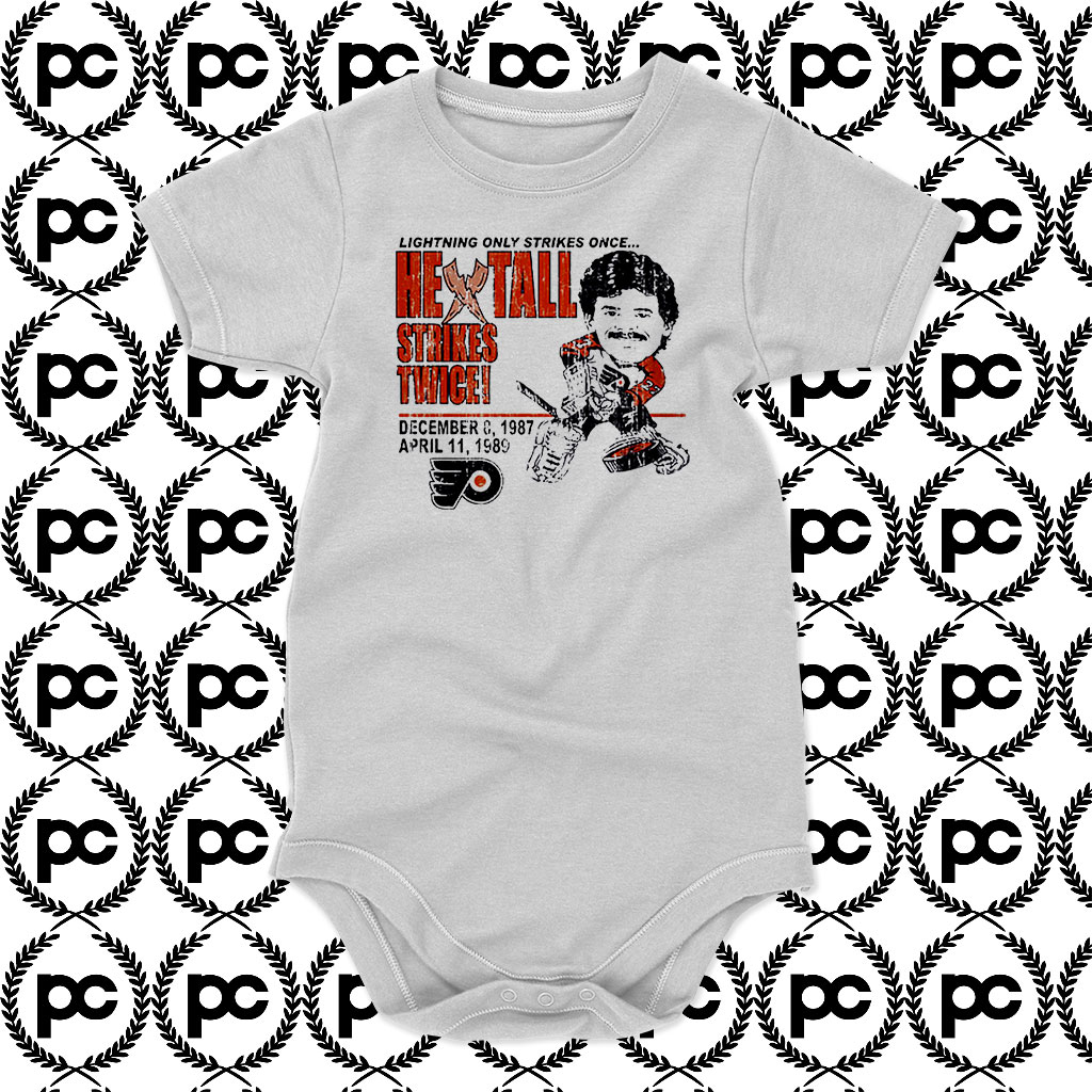 Flyers Ron Hextall Strikes Twice Baby Onesie