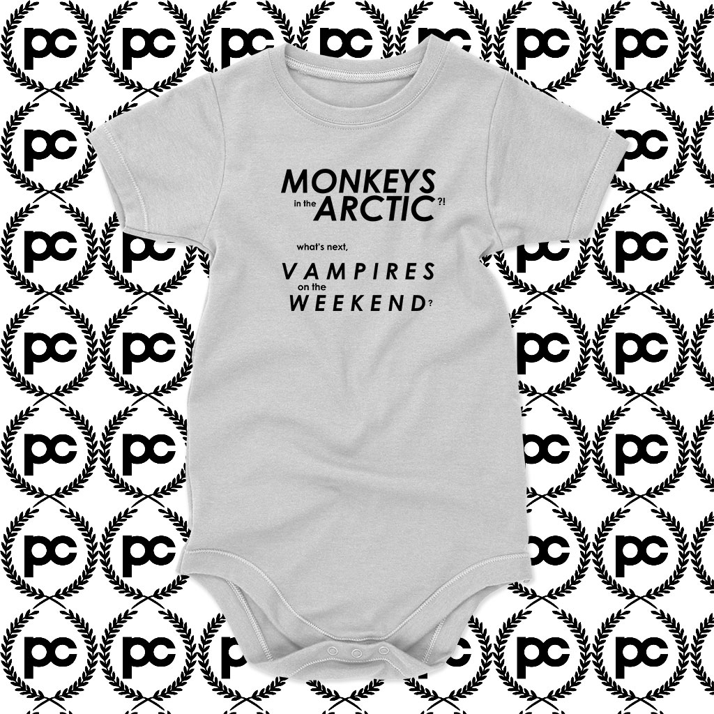 Monkeys Arctic Vampires Weekend Baby Onesie