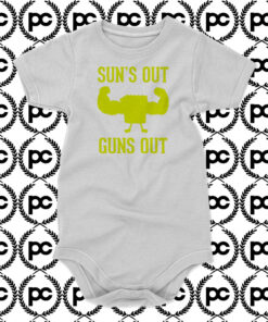 Suns Out Guns Out Spongebob Baby Onesie