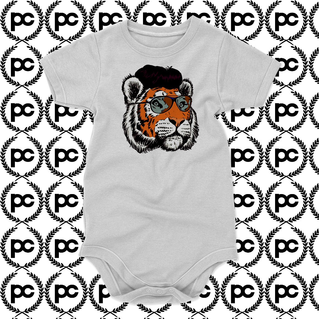Tiger Vintage 70s Baby Onesie