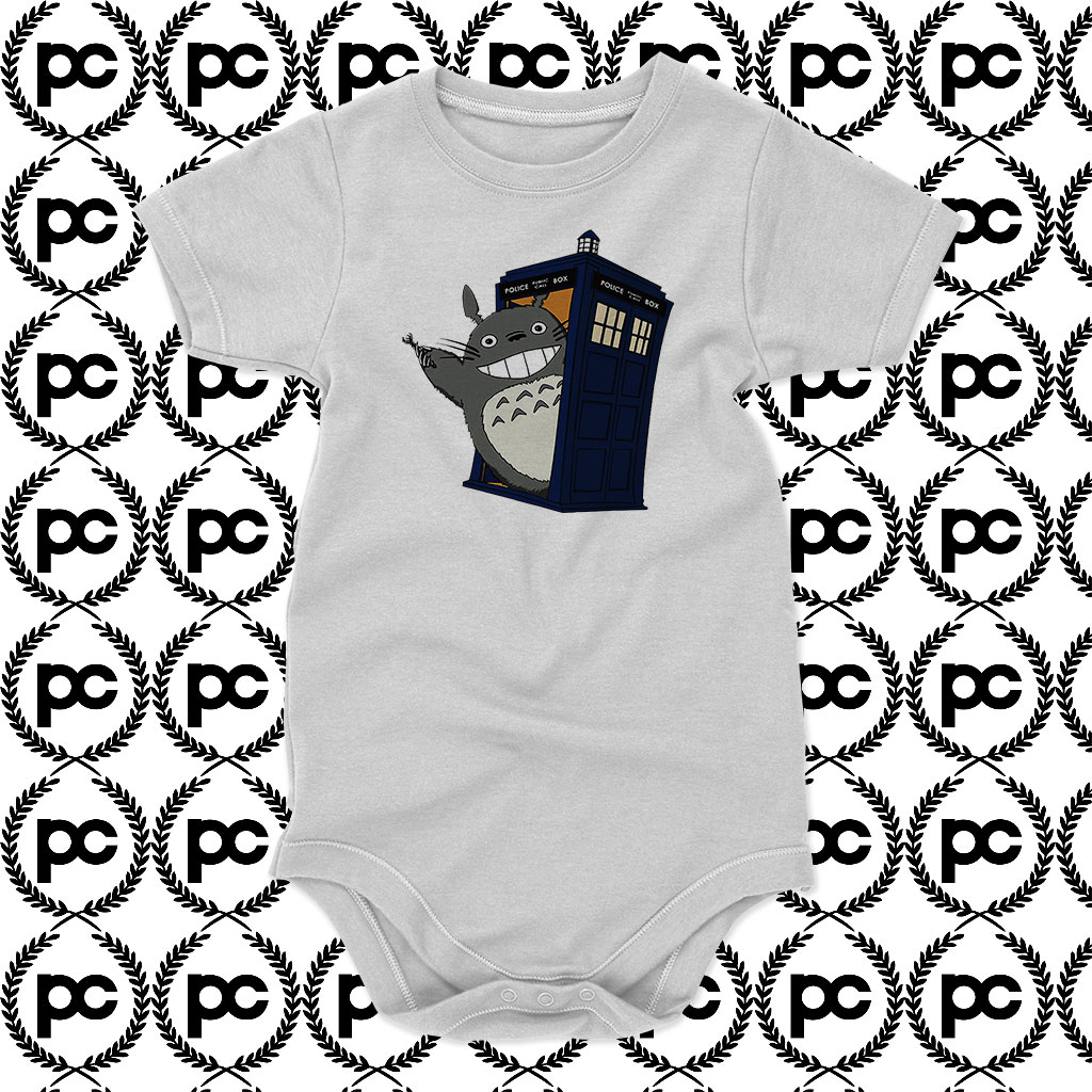 Totoro meets the tardis Baby Onesie